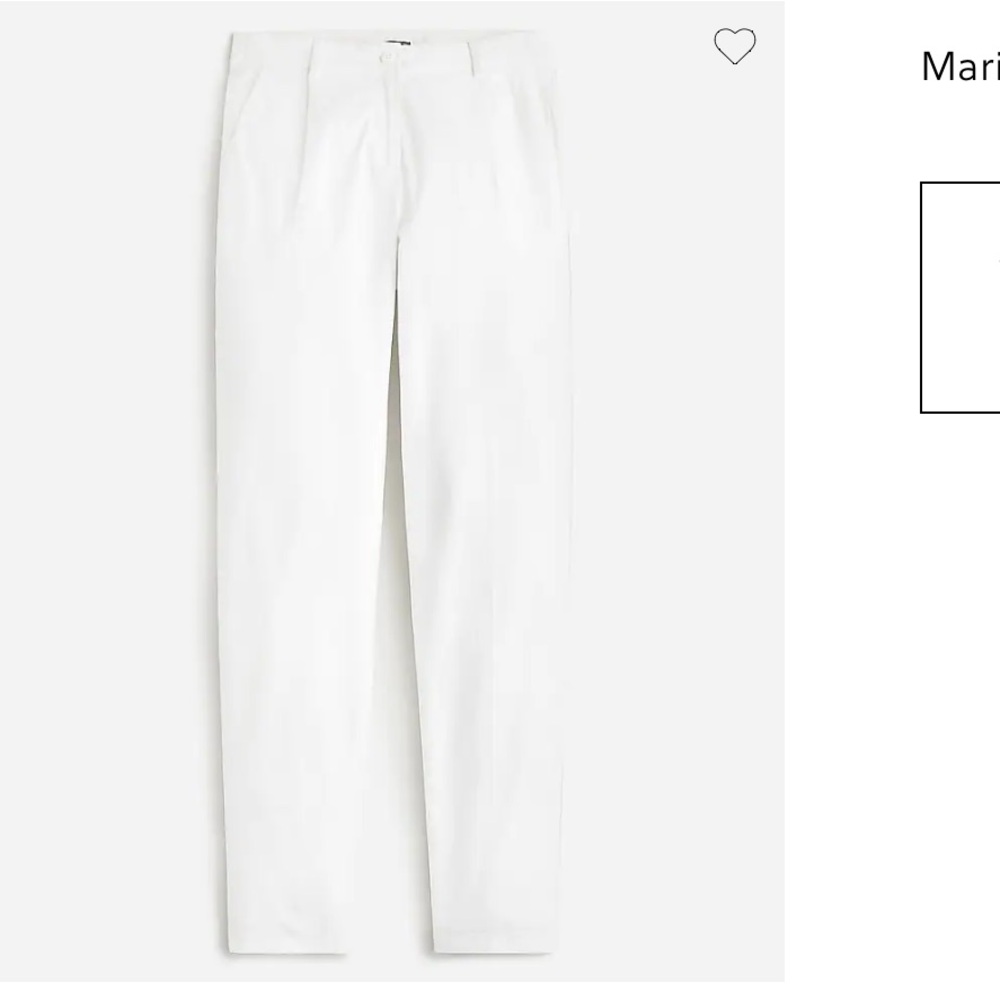 J crew New Maritime tapered pant in ripstop cotton as is